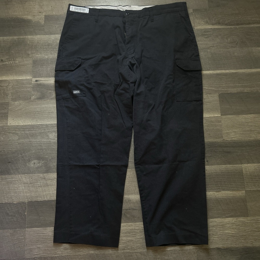 SofTwill By Unifirst Cargo Work Pants Black 42X30